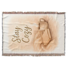Stay cozy Throw Blanket