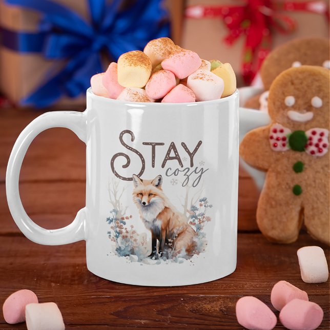 Stay Cozy Woodland Fox Christmas Coffee Mug (Creator Uploaded)