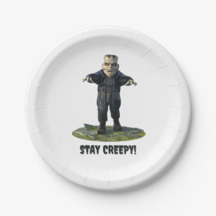 Stay Creepy! Frankenstein's Monster Paper Plate