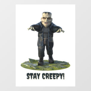 Stay Creepy! Frankenstein's Monster Window Cling
