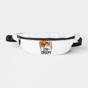 Stay Creepy PNG, Retro Skull Halloween Fanny Pack