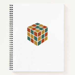 Stay Cubed Logic Cube Retro Style Puzzle Notebook