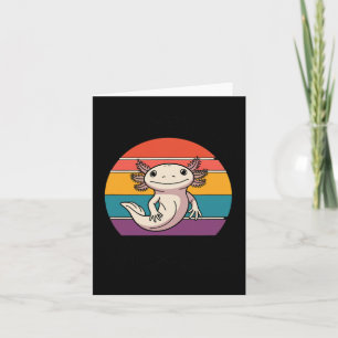 Stay Curious Axolotl Retro Cute Animal Lovers  Card