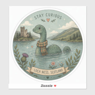 Stay Curious Cozy Cryptid Nessie Loch Ness Monster