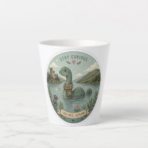 Stay Curious Cozy Cryptid Nessie Loch Ness Monster Latte Mug