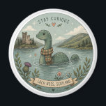 Stay Curious Cozy Cryptid Nessie Loch Ness Monster Magnet<br><div class="desc">Stay Curious Cozy Cryptid Nessie
Whimsical Loch Ness Monster Scotland</div>