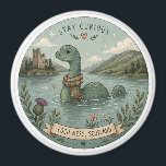 Stay Curious Cozy Cryptid Nessie Loch Ness Monster Magnet<br><div class="desc">Stay Curious Cozy Cryptid Nessie
Whimsical Loch Ness Monster Scotland</div>