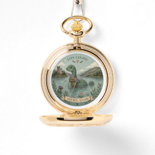Stay Curious Cozy Cryptid Nessie Loch Ness Monster Watch