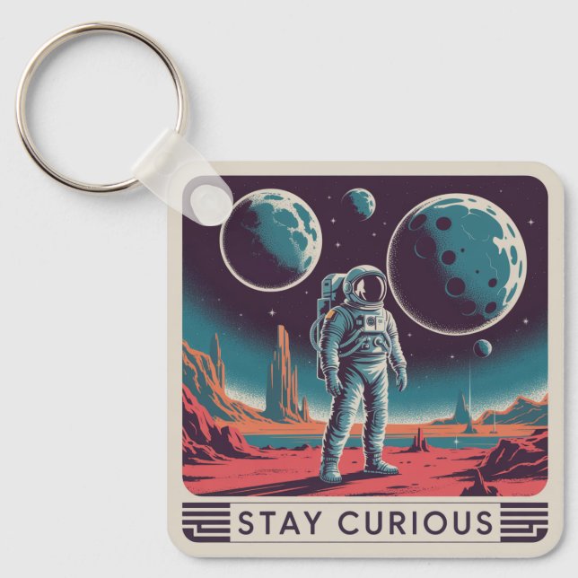 Stay Curious Keychain (Front)