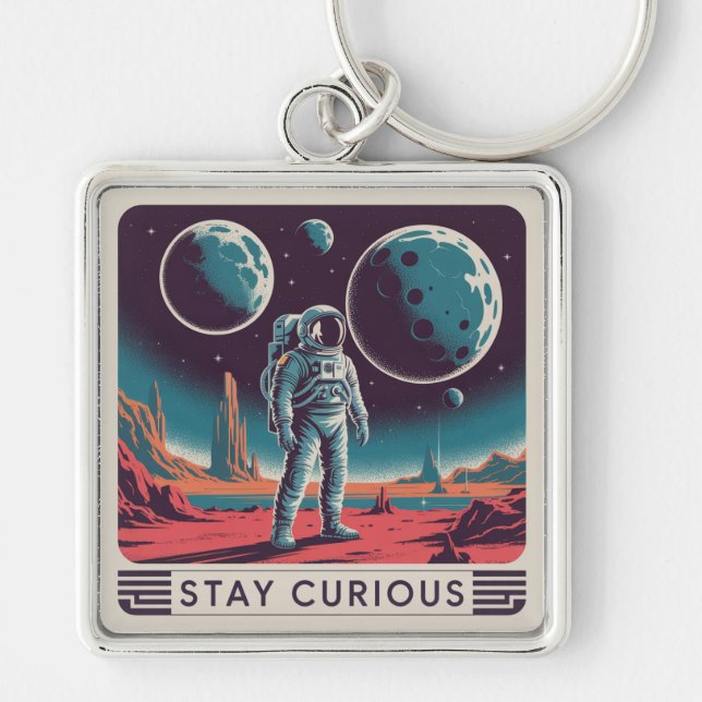 Stay Curious Keychain (Front)