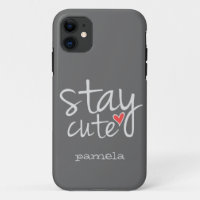 Stay Cute iPhone 5 Barely There Case, Grey