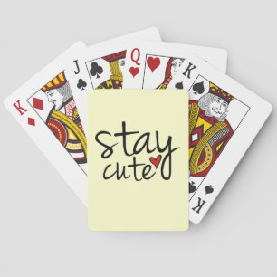 Stay Cute Playing Cards
