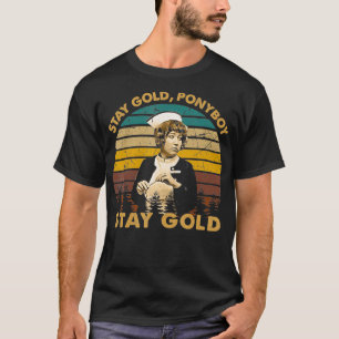 Stay Design Arts Gold Ponyboy Vaporware Outsiders  T-Shirt