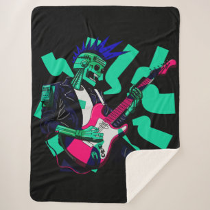 Stay Electric Sherpa Blanket