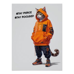 Stay Fierce, Stay Focused - Personnalisable Poster