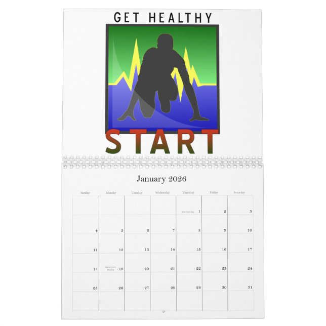 Stay Fit Calendar (Jan 2026)