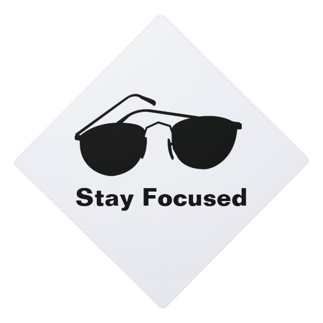 Stay Focused in 2026 Graduation Cap Topper (Front)