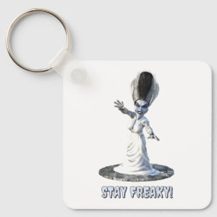 Stay Freaky! Bride of Frankenstein Keychain