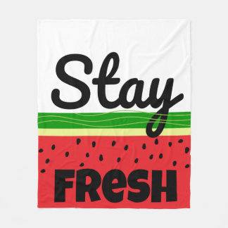 Stay Fresh Watermelon Fleece Blanket