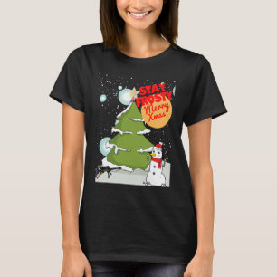 Stay Frosty Merry X Mas Military & Veteran Sniper T-Shirt