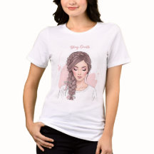 Stay Gentle - Braided Hair Floral Illustration