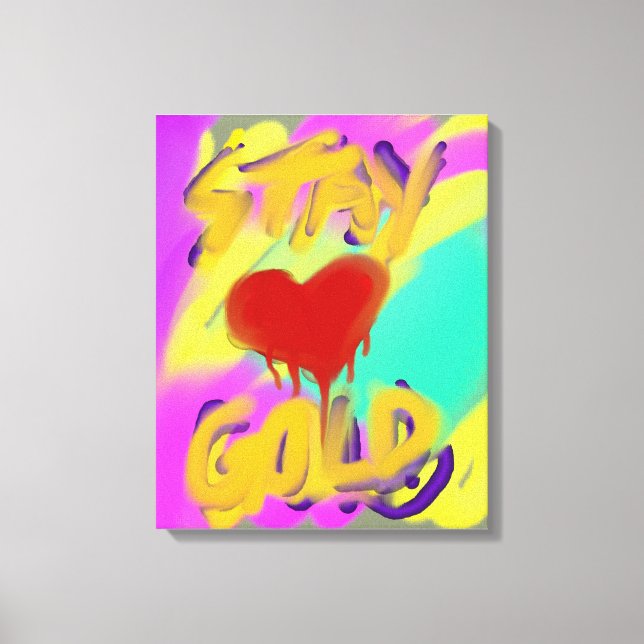 STAY GOLD CANVAS PRINT (Front)
