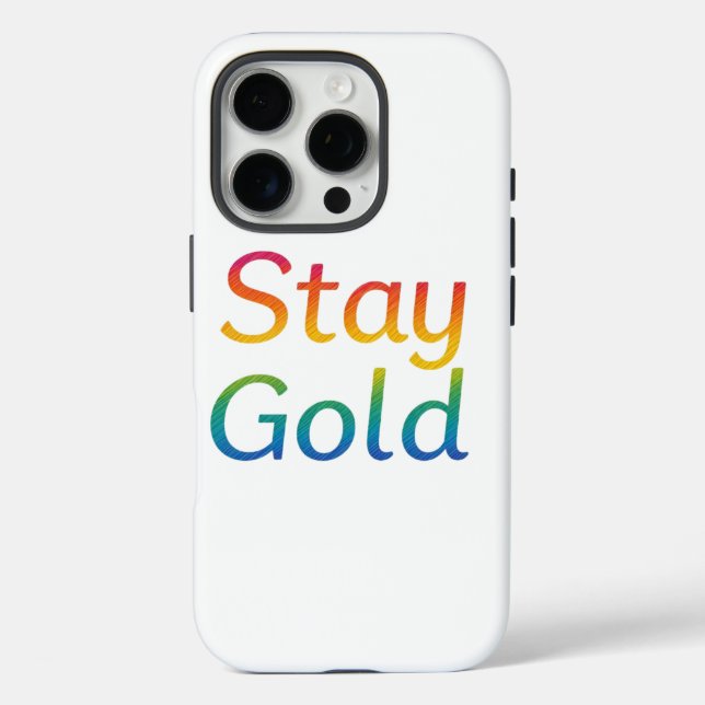Stay Gold iPhone Cover (Back)