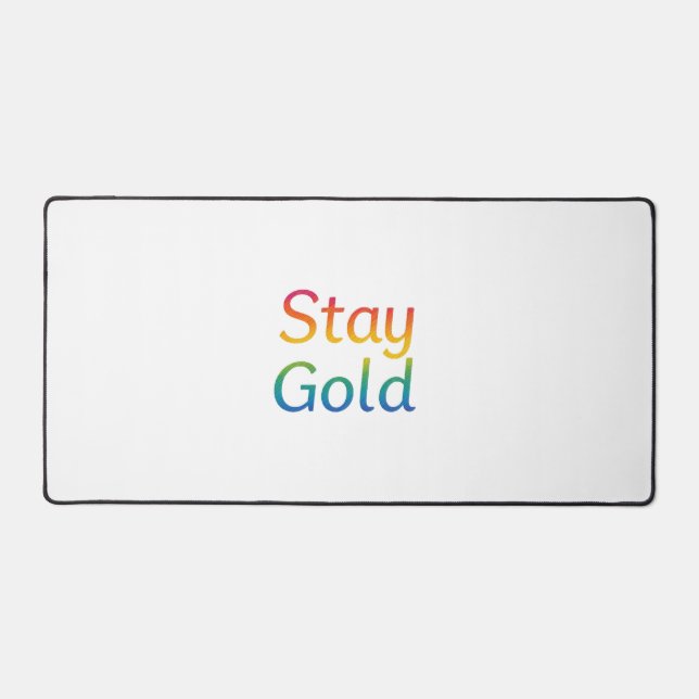 Stay Gold Mouse Pad (Front)