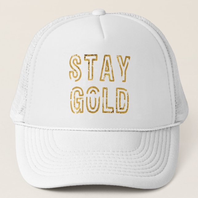 Stay Gold Trucker Hat (Front)