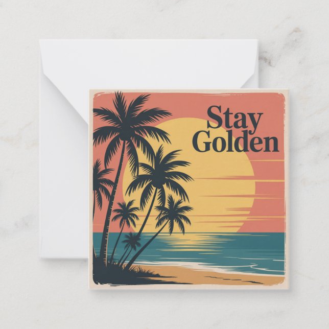 Stay Golden Card (Front)