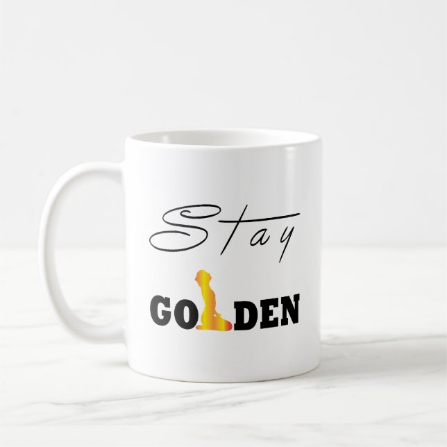 Stay Golden Coffee Mug (Left)