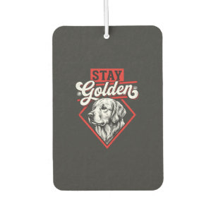 Stay Golden Golden Retriever Dog Air Freshener