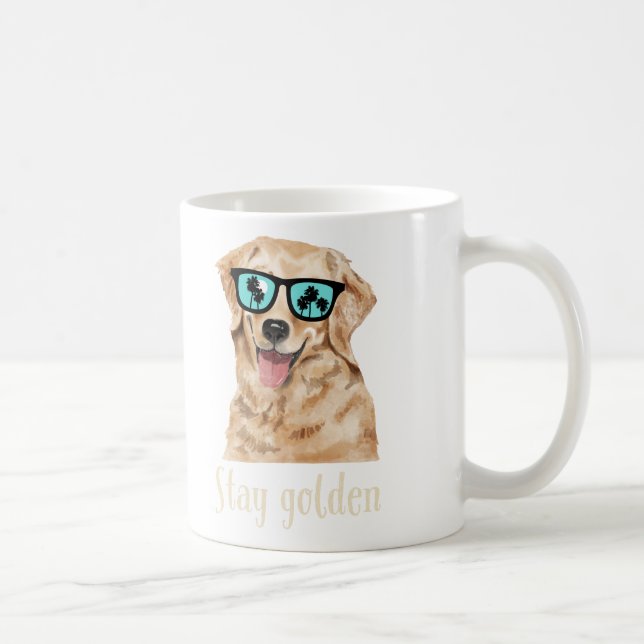 Stay Golden – Golden Retriever Dog Lover Coffee Mug (Right)