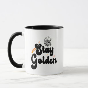 Stay Golden Groovy Retriever Dog Animal Pet Lover Mug