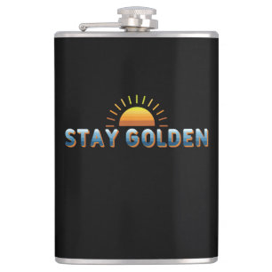 Stay Golden Hip Flask