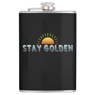 Stay Golden Hip Flask