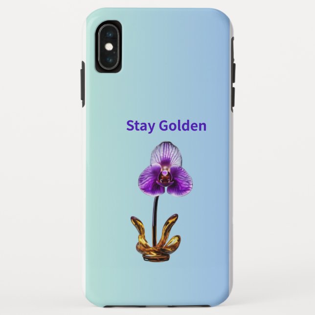 Stay Golden Orchid Case-Mate iPhone Case (Back)