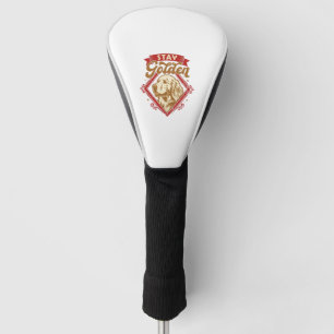 Stay Golden Retriever Dog Red Diamond_1 Golf Head Cover