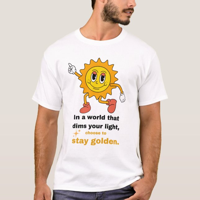 Stay Golden Retro Sun T-Shirt (Front)