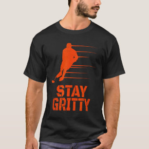 Stay Gritty Funny Ice Hockey Philly Gift Vintage  T-Shirt