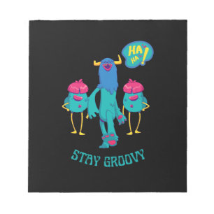 stay groovy everywhere, funny kids in school notepad