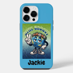 Stay Groovy [MY NAME] iPhone 14 Pro Max Case