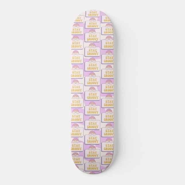 Stay Groovy Skateboard (Front)