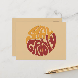 Stay Groovy with a Splash of Red and Yellow Postcard