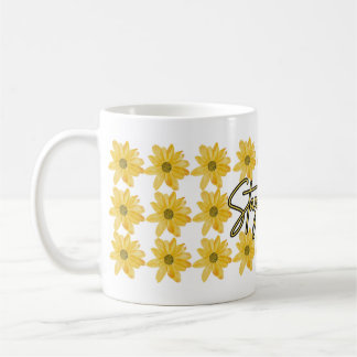 Stay Happy Flower Mug