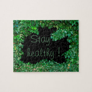 Stay healthy with green Ivy Jigsaw Puzzle