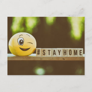 "Stay Home" Corona Virus Postcard
