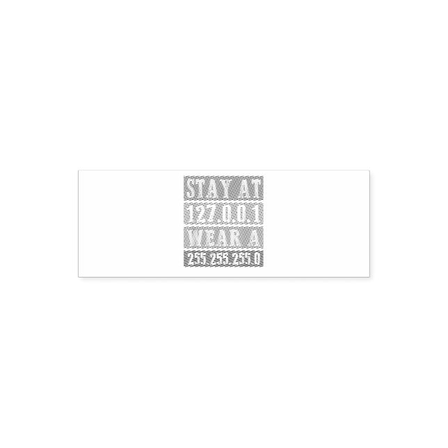 Stay Home Engineers And Wear Mask for Coding Geeks Self-inking Stamp (Design)