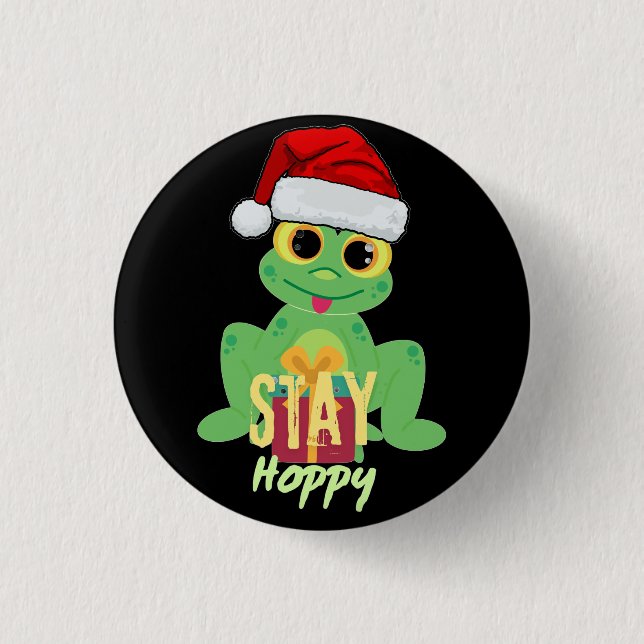 Stay Hoppy 1 Inch Round Button (Front)
