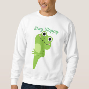 Stay Hoppy Cute Frog T-Shirt Sweatshirt
